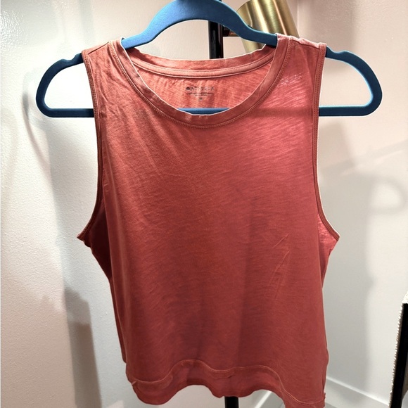 Athleta Tops - Papaya-colored slub sleeveless tee